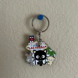 Chococat Welcome to Las Vegas Keychain